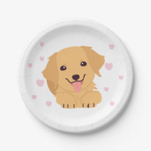 Plaques de papier de chiot Chien Anniversaire de l
