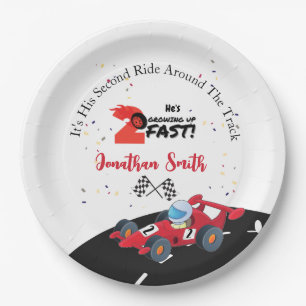 Assiettes En Carton Plaques de papier de course d'anniversaire