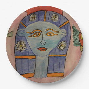 Assiettes En Carton Plaques de papier de déesse égyptienne antique