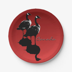 Assiettes En Carton Plaques de papier de fête du Canada Canada