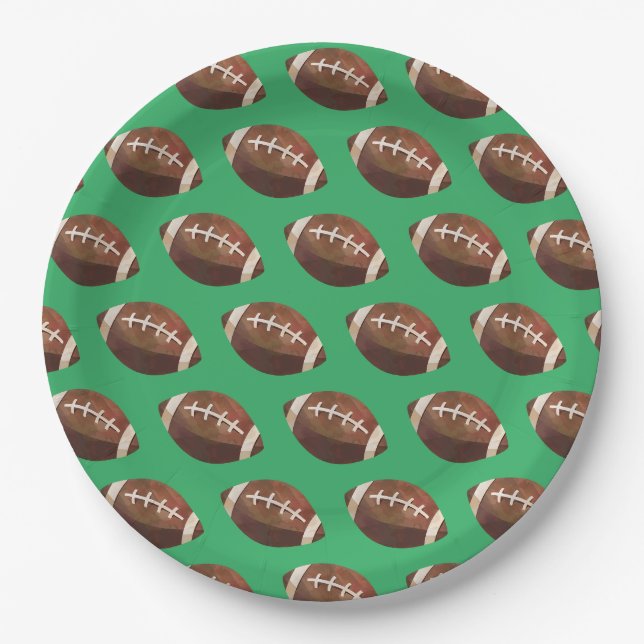 Assiettes En Carton Plaques de papier de football (Devant)