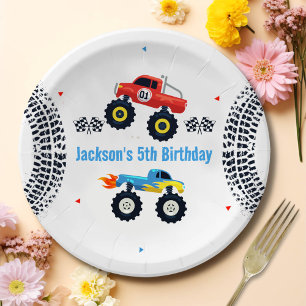 Assiettes En Carton Plaques de papier de la fête d'anniversaire du cam