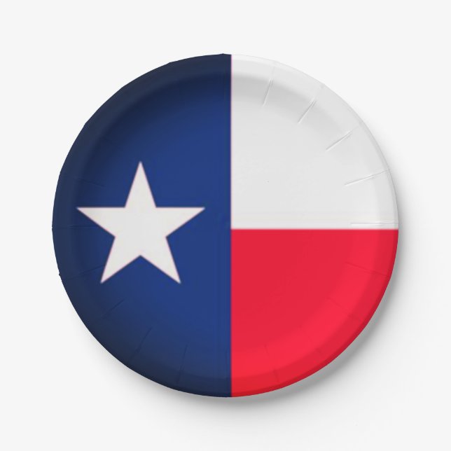 Assiettes En Carton Plaques de papier de l'état du Texas (Devant)