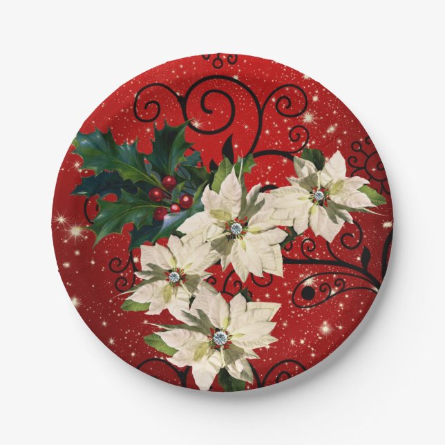 Assiettes En Carton Plaques de papier de Noël (Devant)