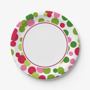 Assiettes En Carton Plaques de papier de Noël brillantes