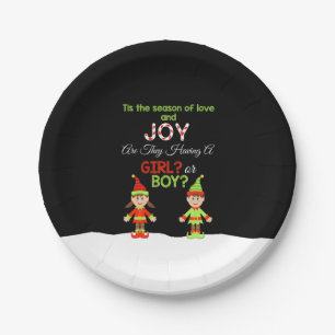 Assiettes En Carton Plaques de papier de Noël - Elf