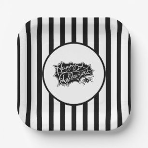 Assiettes En Carton Plaques de papier d'Halloween