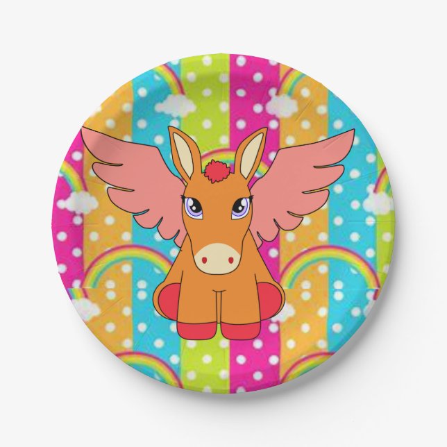 Assiettes En Carton Plaques de papier Donkey (Devant)