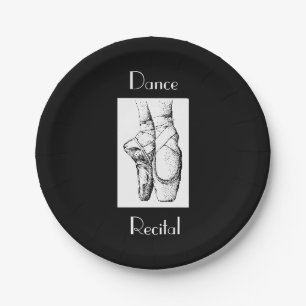 Assiettes En Carton Plaques de papier du considérant Danse