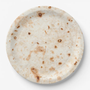 Assiettes En Carton Plaques de papier en coquille tortilla