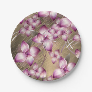 Assiettes En Carton Plaques de papier Floral
