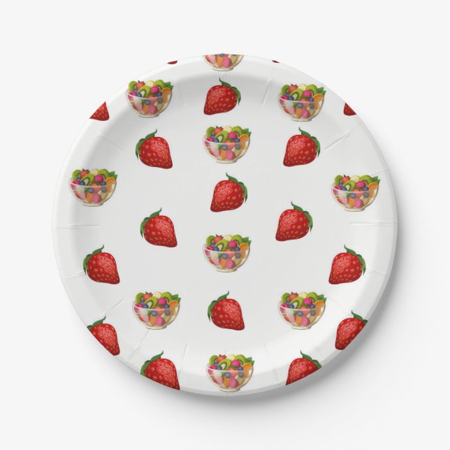Assiettes En Carton Plaques de papier Fruit (Devant)