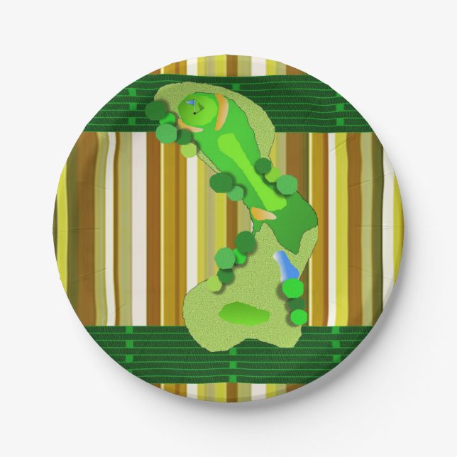 Assiettes En Carton Plaques de papier Golf (Devant)