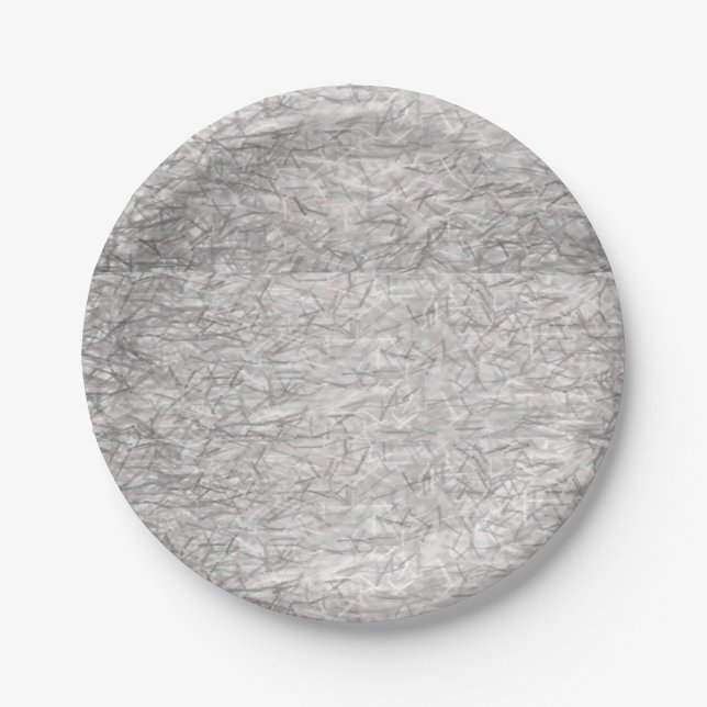 Assiettes En Carton Plaques de papier gris (Devant)