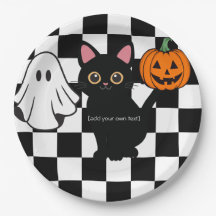 Plaques de papier Halloween personnalisables