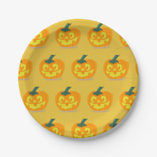 Assiettes En Carton Plaques de papier Jack-O’-Lantern