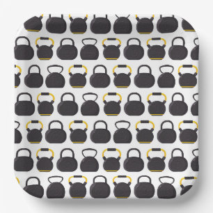 Assiettes En Carton Plaques de papier Kettlebell, Fournitures de fête