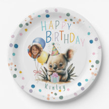 Plaques de papier Koala Birthday