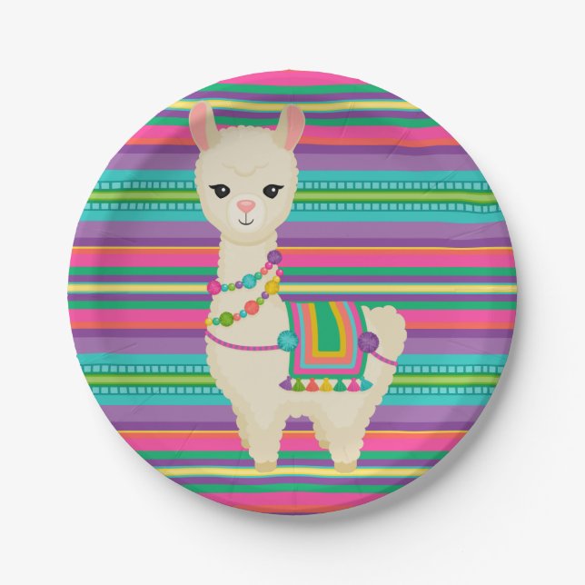Assiettes En Carton Plaques de papier lama (Devant)