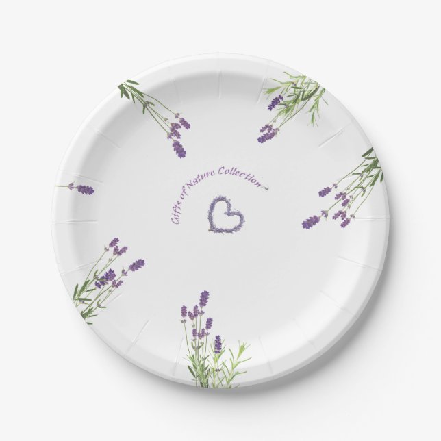Assiettes En Carton Plaques de papier lavable 7 pouces (Devant)