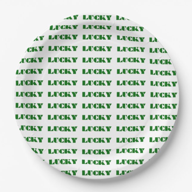 Assiettes En Carton Plaques de papier Lucky (Devant)
