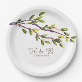 Assiettes En Carton Plaques de papier Mariage brossées