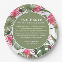 Plaques de papier Mariage Tropical Humoristique