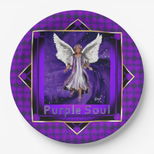 Assiettes En Carton Plaques de papier mauve Soul