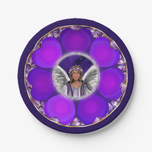 Assiettes En Carton Plaques de papier mauve Soul