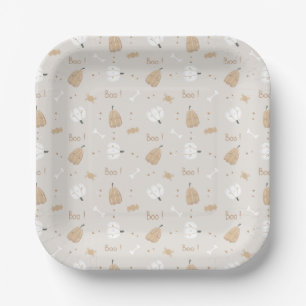 Assiettes En Carton Plaques de papier Motif Halloween douillettes