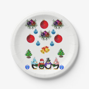 Assiettes En Carton Plaques de papier Noël