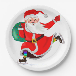 Assiettes En Carton Plaques de papier Noël du Père Noël