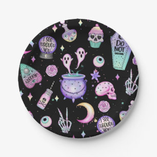 Assiettes En Carton Plaques de papier Pastel Halloween