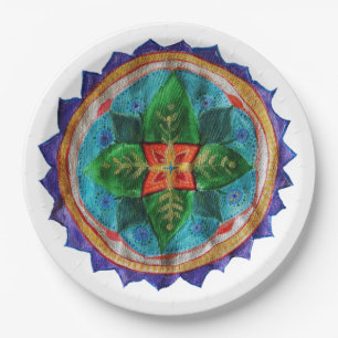 Assiettes En Carton Plaques de papier personnalisées Magic Mandala 9 p