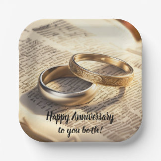 Assiettes En Carton Plaques de papier personnalisées mariage ou annive