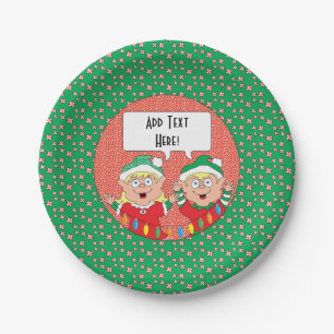 Assiettes En Carton Plaques de papier personnalisées Noël