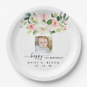 Assiettes En Carton Plaques de papier photo d'anniversaire