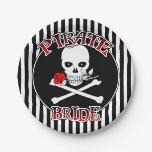 Assiettes En Carton Plaques de papier Pirate Bride