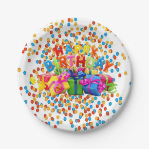 Assiettes En Carton Plaques de papier, Plaques de papier d'anniversair