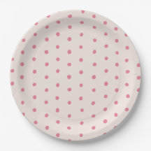Plaques de papier point rose