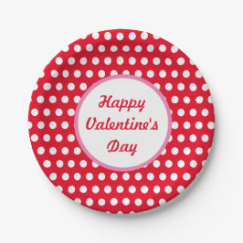 Assiettes En Carton Plaques de papier Pointe Heureuse Sainte-Valentin 