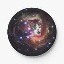 Plaques de papier pour chats spatiaux Galaxy 7 pou