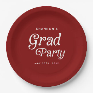 Assiettes En Carton Plaques de papier pour graduation rétrograde minim