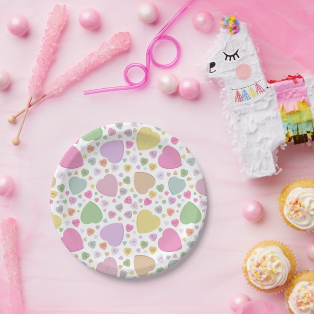 Assiettes En Carton Plaques de papier pour la Saint-Valentin (Fête)