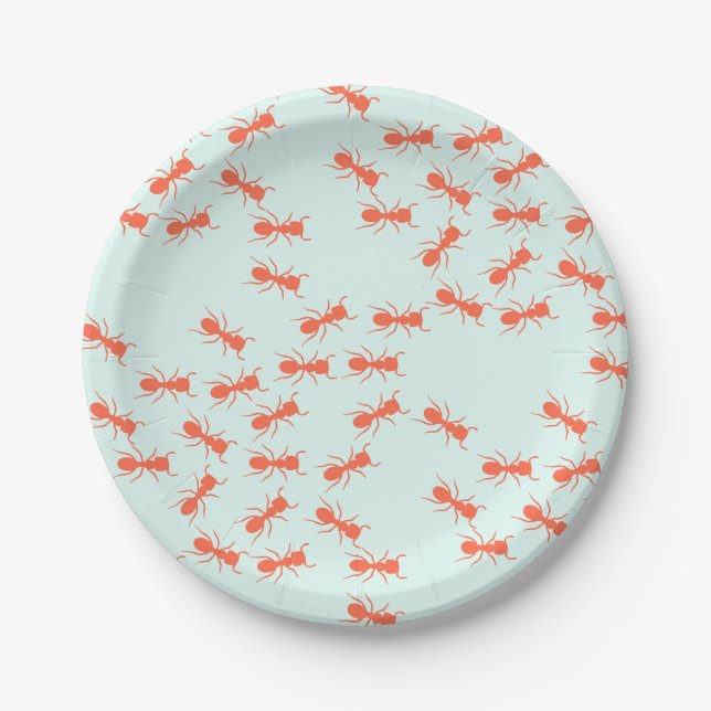 Assiettes En Carton Plaques de papier pour les petites fourmis (Devant)