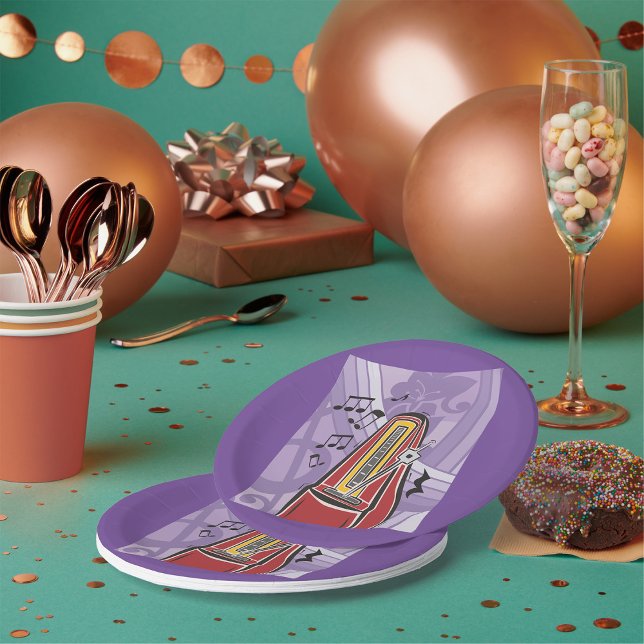 Assiettes En Carton Plaques de papier pour librairie de musique (Créateur téléchargé)