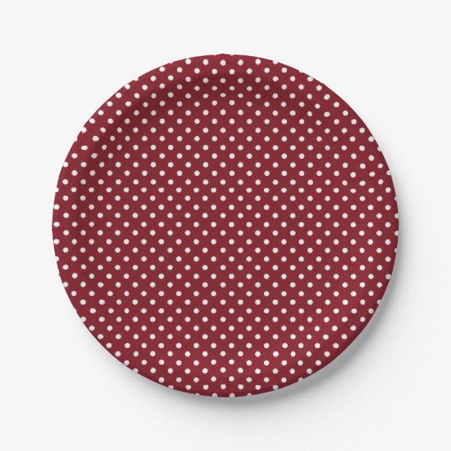 Assiettes En Carton Plaques de papier rouge (Devant)