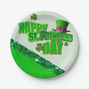Assiettes En Carton Plaques de papier Saint Patrick's Day
