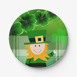 Assiettes En Carton Plaques de papier Saint Patrick's Day
