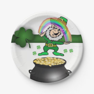 Assiettes En Carton Plaques de papier Saint Patrick's Day